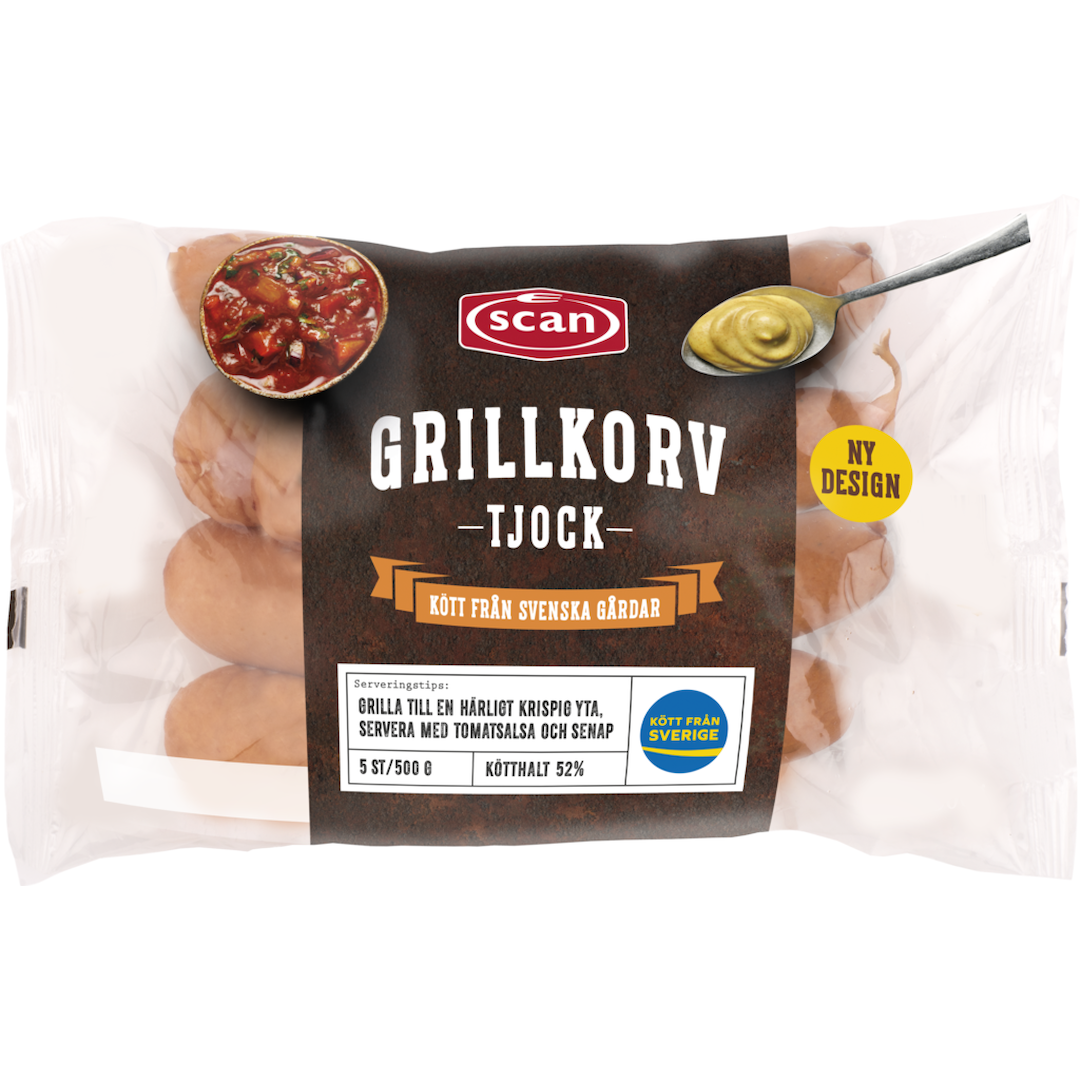 Tjock grillkorv 500g