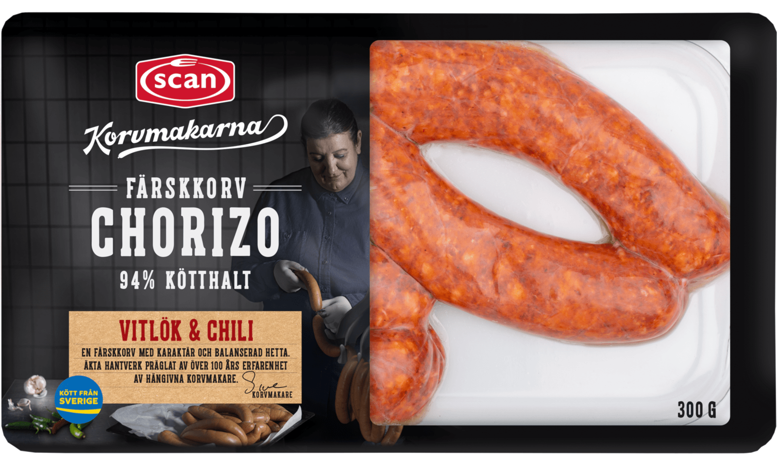 499432 CHORIZO FÄRSKKORV KORVMAKARNA OVAN