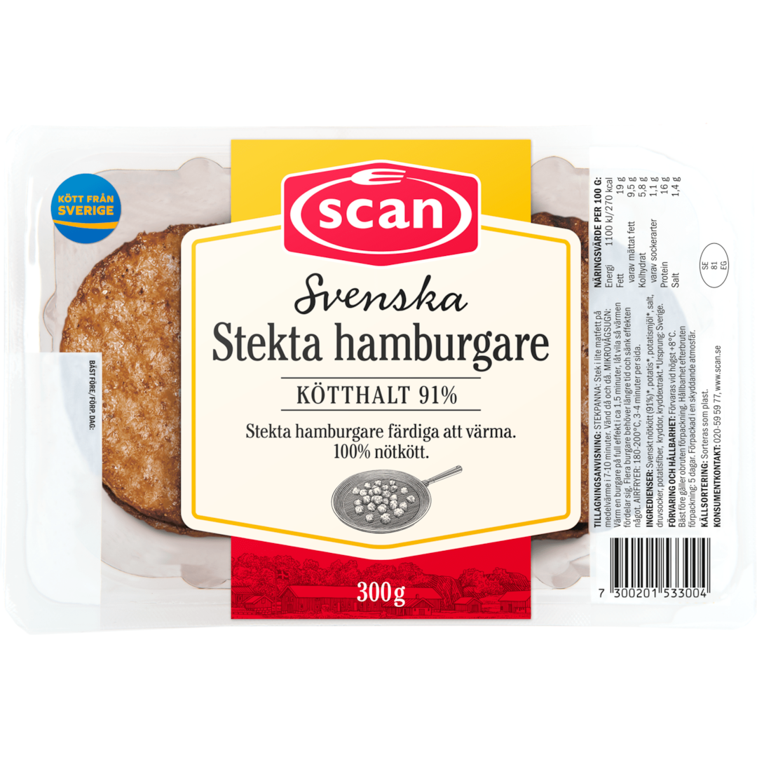 Stekta Hamburgare