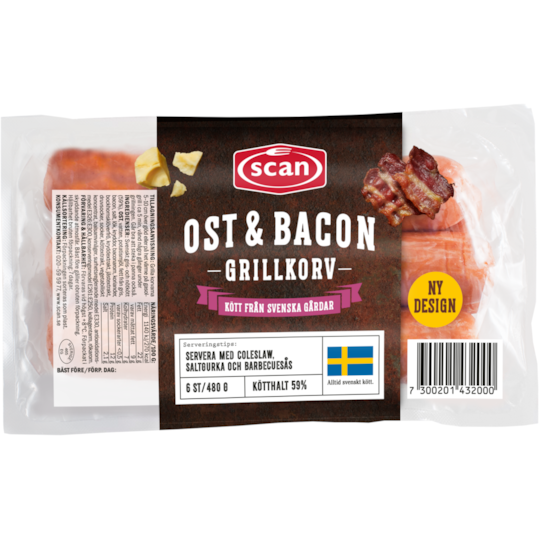 Grillkorv Ost&Bacon