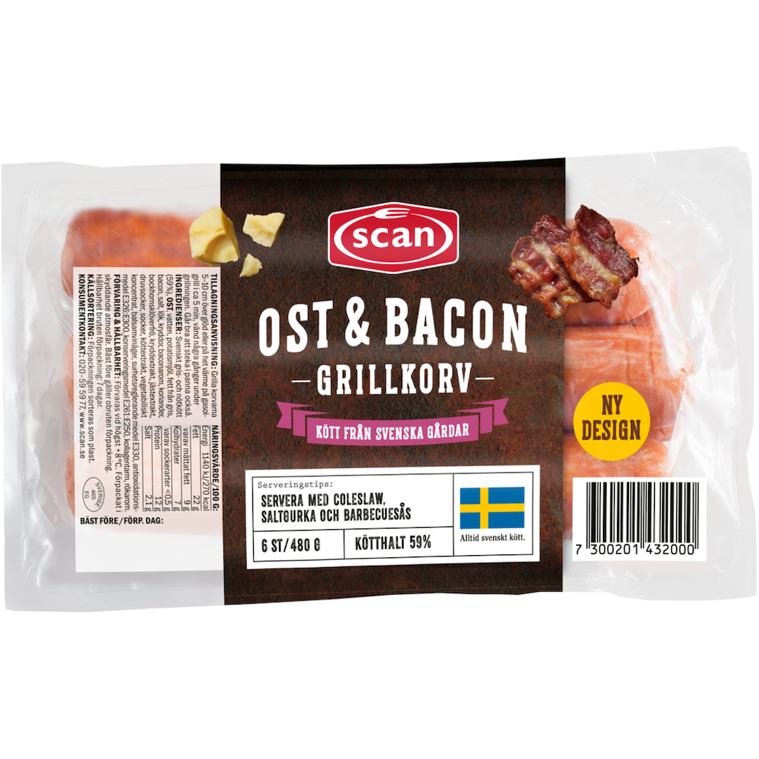 Grillkorv Ost&Bacon