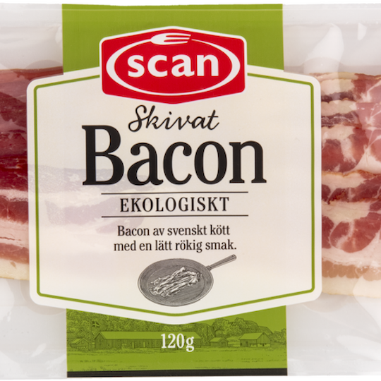 676836 SCAN BACON EKOLOGISKT 120G OVAN