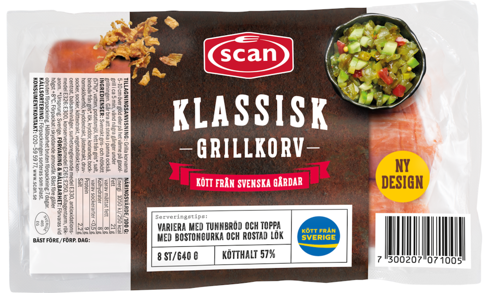 606067 GRILLKORV KLASSISK 640G OVAN