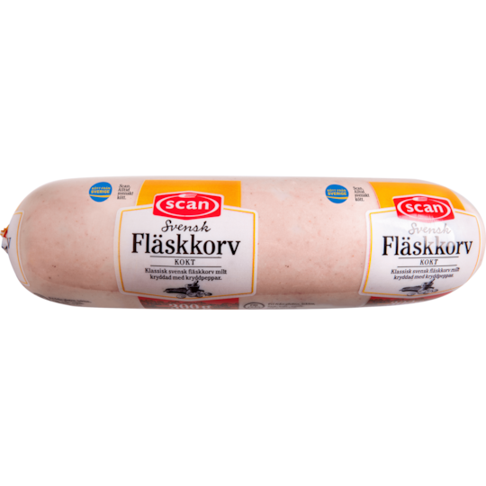 Fläskkorv kokt