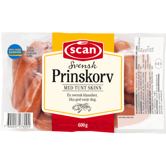 Prinskorv 600g