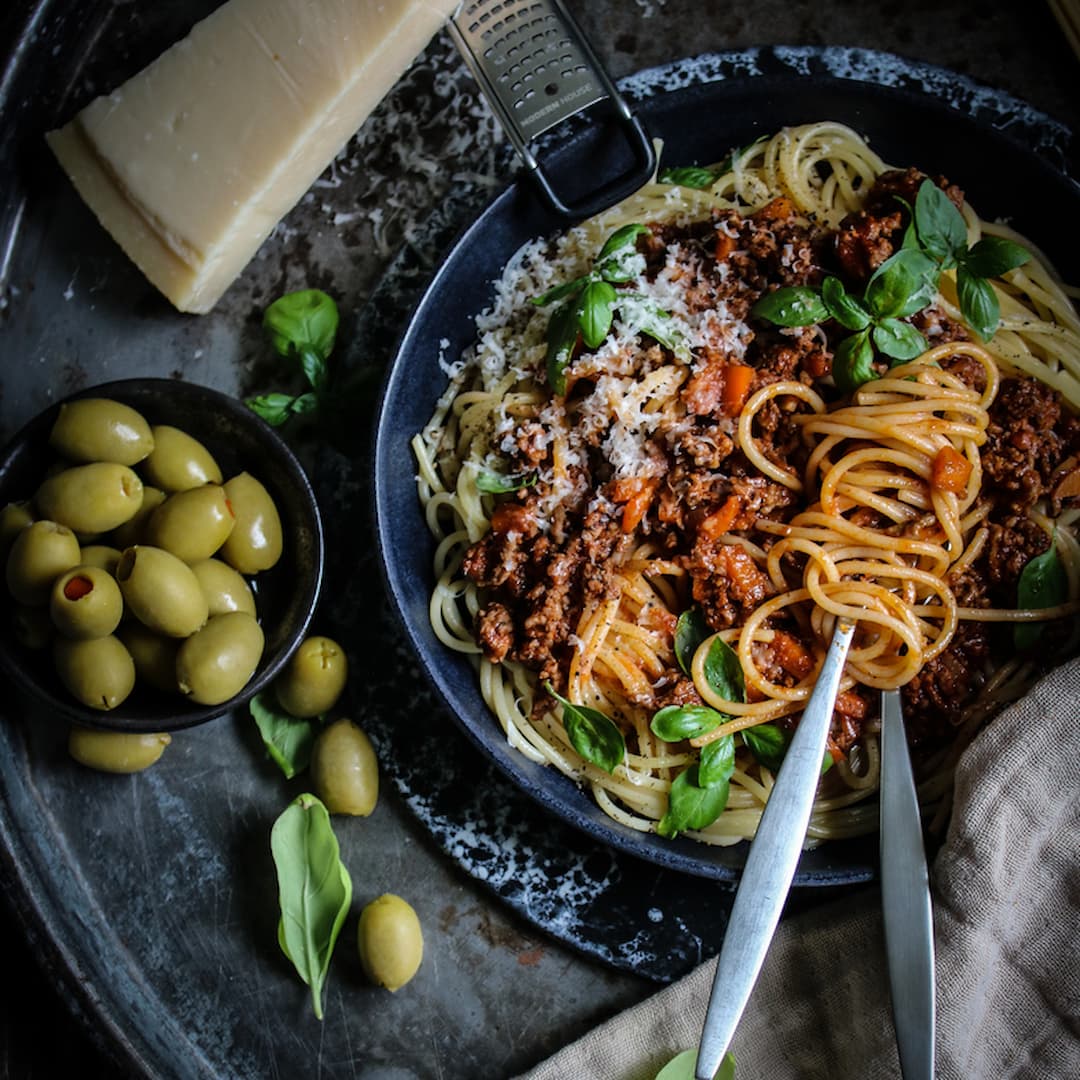 Klassisk köttfärssås med spagetti