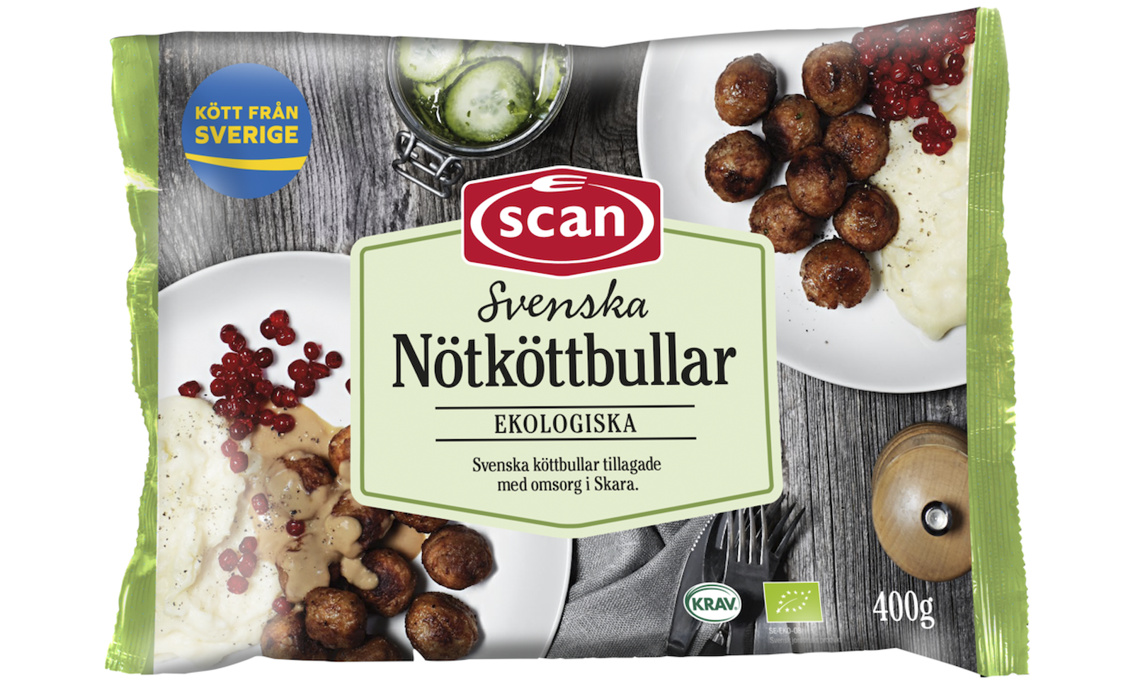 299061 EKOLOGISKA NÖTKÖTTBULLAR 400G OVAN